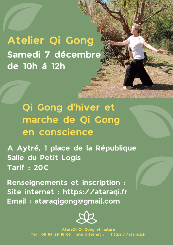 Atelier QI gong d'hiver et marche de Qi Gong du 7 décembre